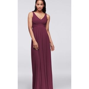 David's Bridal Dresses - David's Bridal Long Mesh Dress with Cowl Back David's Bridal Dresses - David's Bridal Long Mesh Dress with Cowl Back